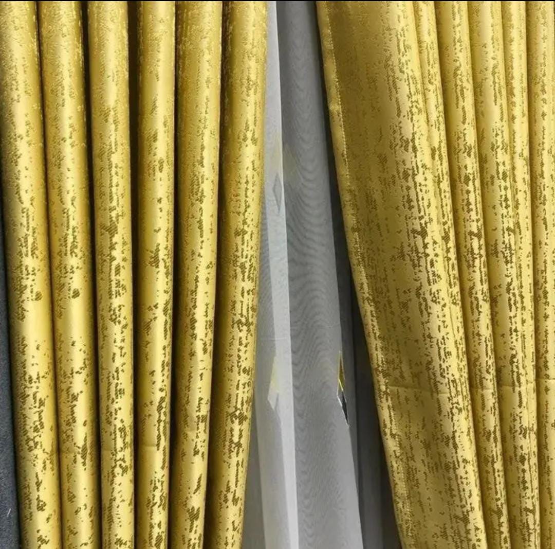 3pc Marble velvet Curtains 1.5m Each Sheer 3m Heights 2.5cm; The curtain's super heavy and soft Blackout Curtain Panels are very upmarket. Besides, 85%-99% light blocking, thermal insulated, soundproo