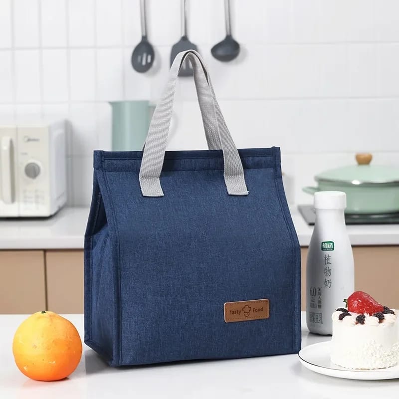 Insulated Tote Lunch Bag. Lightweight and portable designed which makes it perfect for packing lunch boxes, fruit, drinks, snacks, and more.