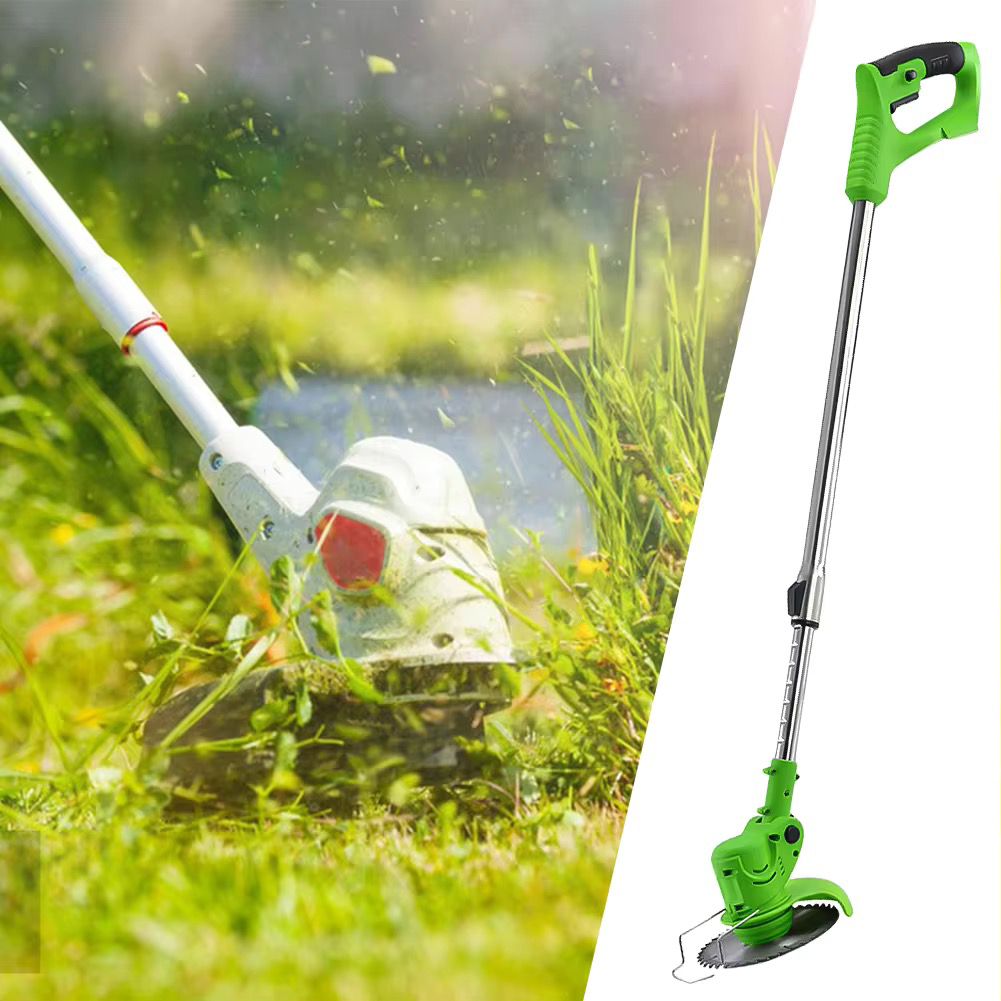 Cordless Electric Lawn Mower. Foldable Adjustable Trimmer Efficient Garden Pruning Cutting Power Tools For Makita 18V Battery.