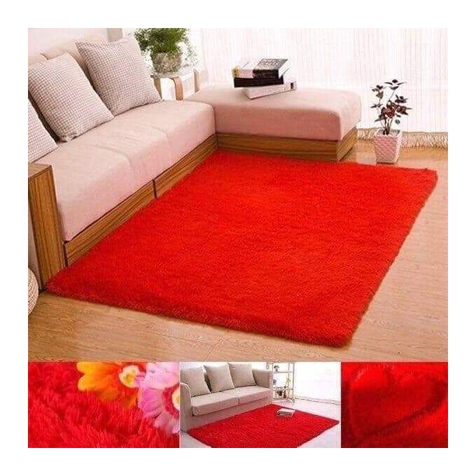 Soft & Comfortable Plain Fluffy Carpet,5X8