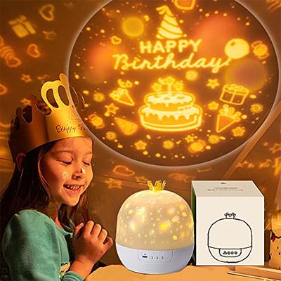 Star light rotating projection lamp with 6 themes-Kids Night Light Projector for Kids Room+15 Films&Bluetooth Music Kids Projector Night Light for Kids,