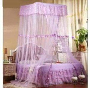 Square Top Double Decker Mosquito Net- Free Size This square Top Decker bed mosquito ne
