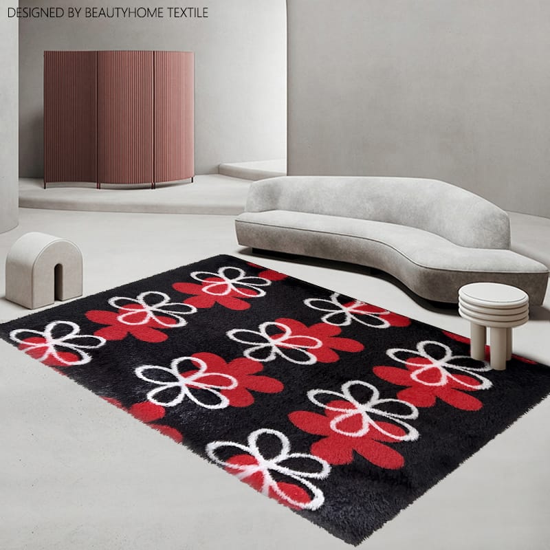 【Promotion sale】Soft Pattern Multicolor Floor Mat Fluffy Bedroom Carpet Coffee Table Sofa Mat Hallway Floor Rugs Doormats