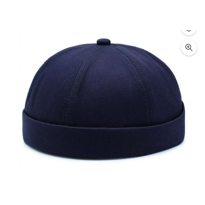 Vintage Cotton Brimless Hat Men Women Breathable Adjustable Retro Literary Sailor Hip-Hop Cap