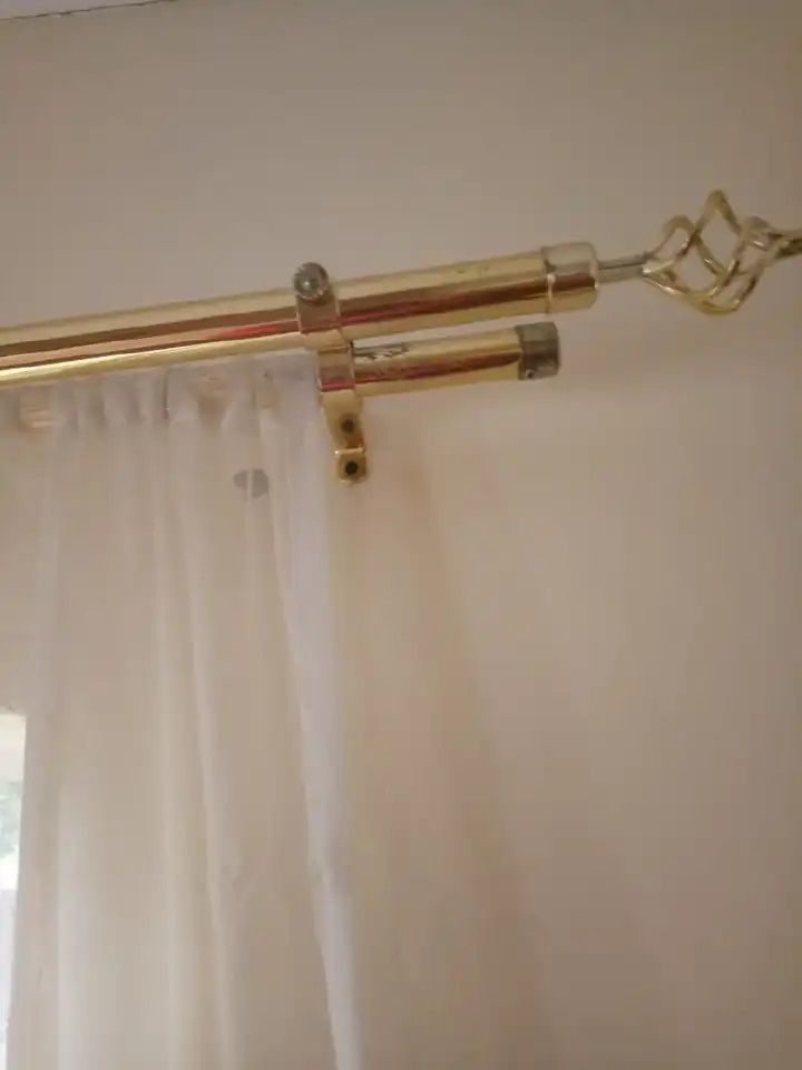 Double Rod Curtain Extendable With COMPLETE BRACKETS