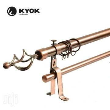 Double Rod Curtain Extendable With COMPLETE BRACKETS