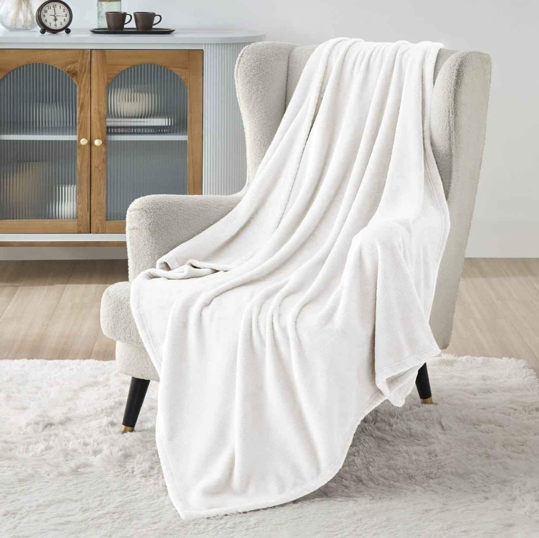Soft Fleece Blanket Lightweight Plush Cozy Blankets for Bed, Sofa, Couch, Travel, Camping