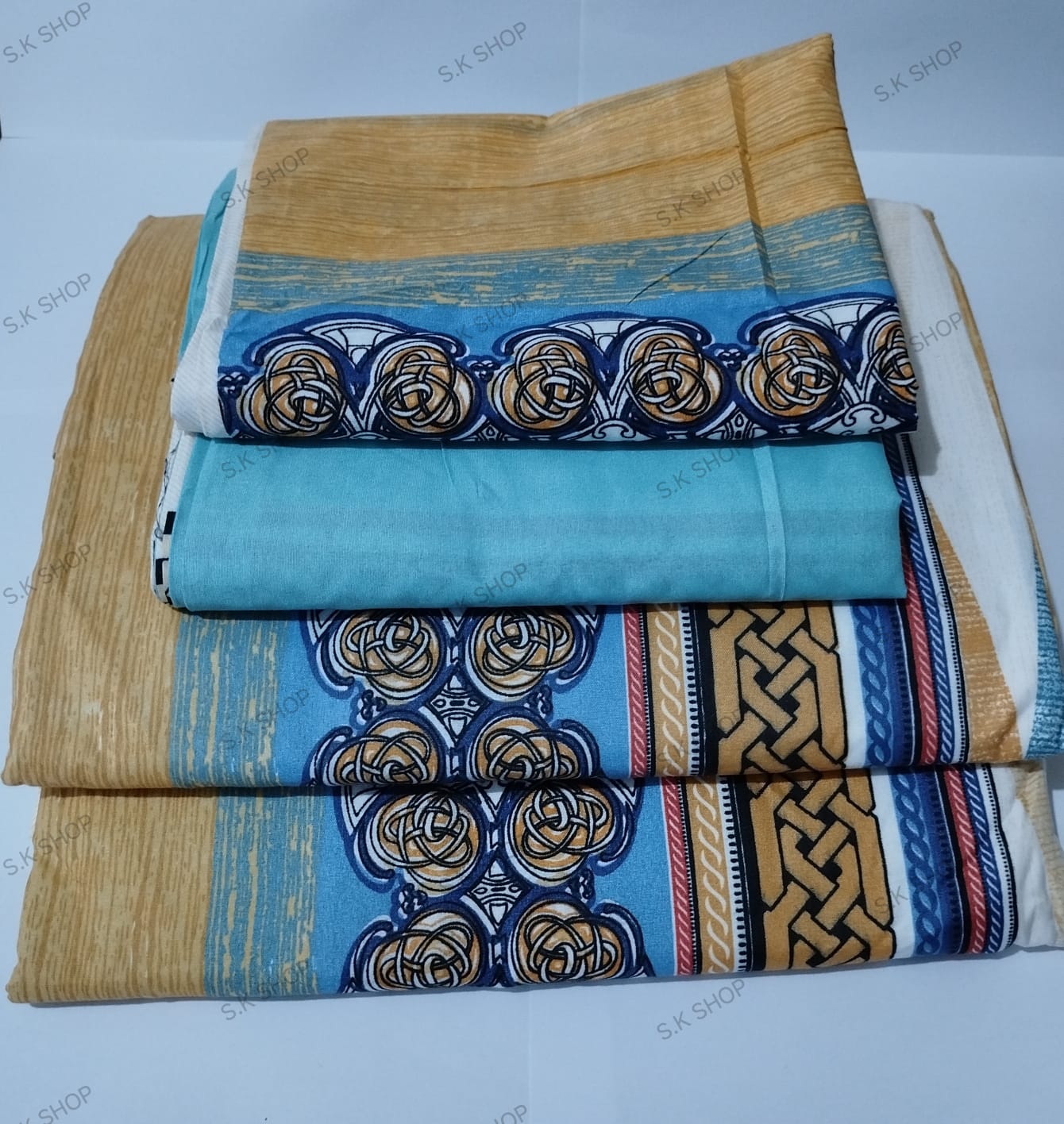【 Promotion】5x6 Bedsheet Set 4 Pcs (2 Bedsheets & 2 Pillowcases)