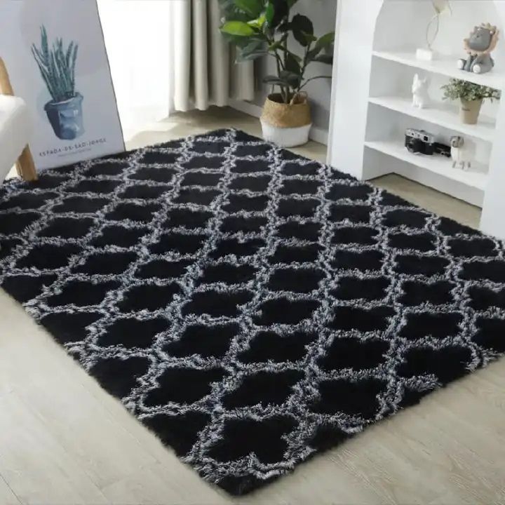 {TODAY'S DEAL } New Classic Patched fluffy Carpet 5*8 For Living Room Plush Rugs Children Bed Room Fluffy Floor Carpets Home Decor Rugs Velvet Mat