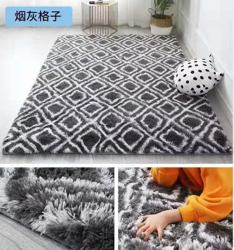 Pattern fluffy carpet 5 by 8  (160*200cm) For Living Room Plush Rugs Children Bed Room Fluffy Floor Carpets Home Decor Rugs Velvet Mat