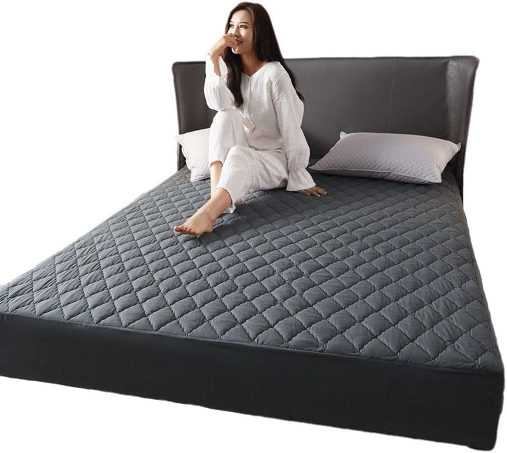 Mattress Protector Waterproof Fitted Sheet Soft Quilted Fitted Breathable Waterproof Mattress Pad Cover Bed Sheet