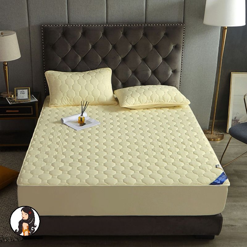Mattress Protector Waterproof Fitted Sheet Soft Quilted Fitted Breathable Waterproof Mattress Pad Cover Bed Sheet