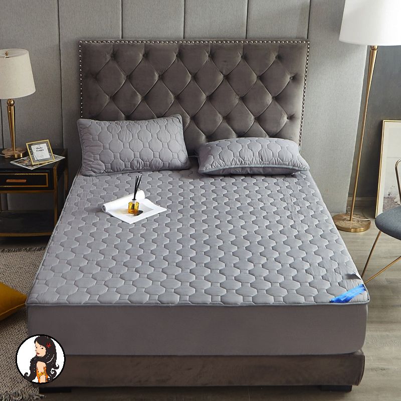 Mattress Protector Waterproof Fitted Sheet Soft Quilted Fitted Breathable Waterproof Mattress Pad Cover Bed Sheet