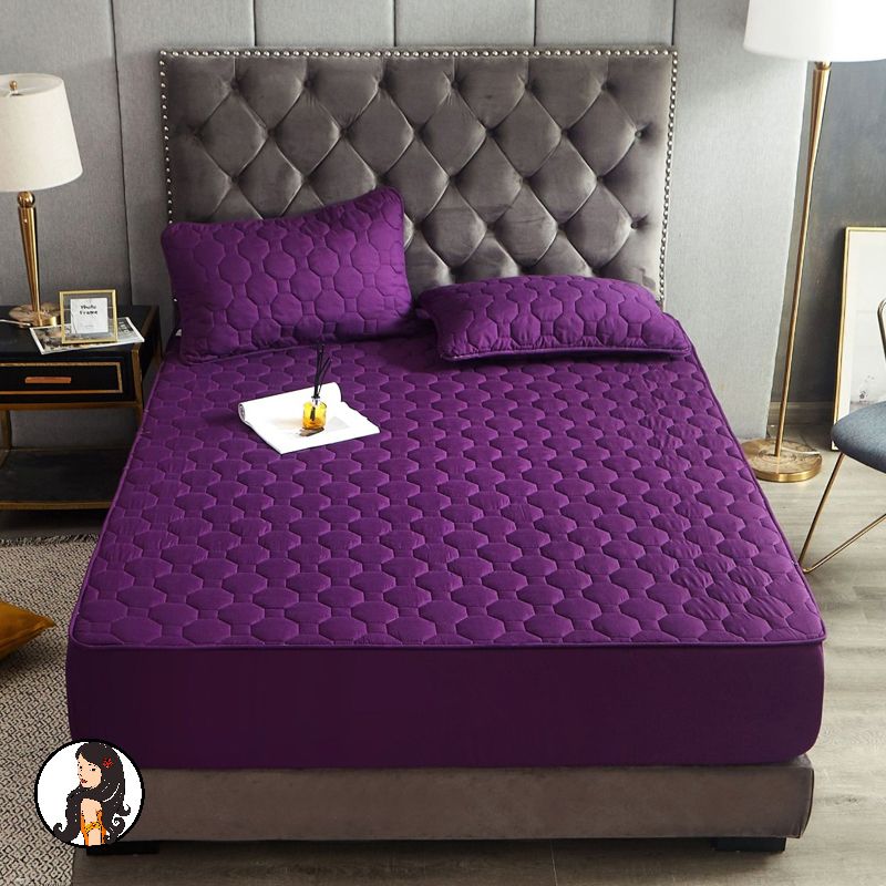 Mattress Protector Waterproof Fitted Sheet Soft Quilted Fitted Breathable Waterproof Mattress Pad Cover Bed Sheet