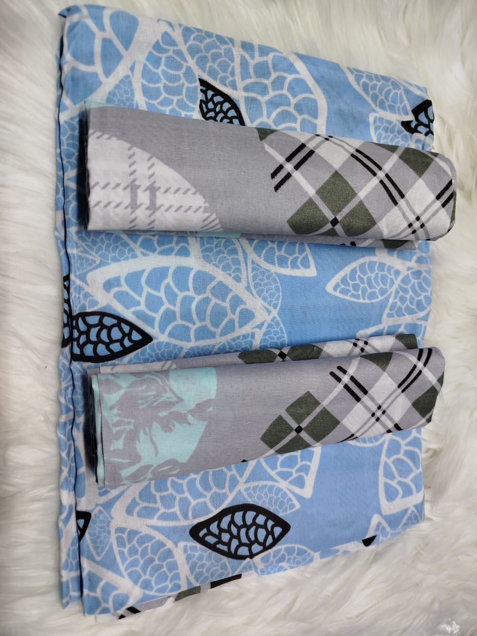 【 Promotion】5x6 Bedsheet Set 4 Pcs (2 Bedsheets & 2 Pillowcases)