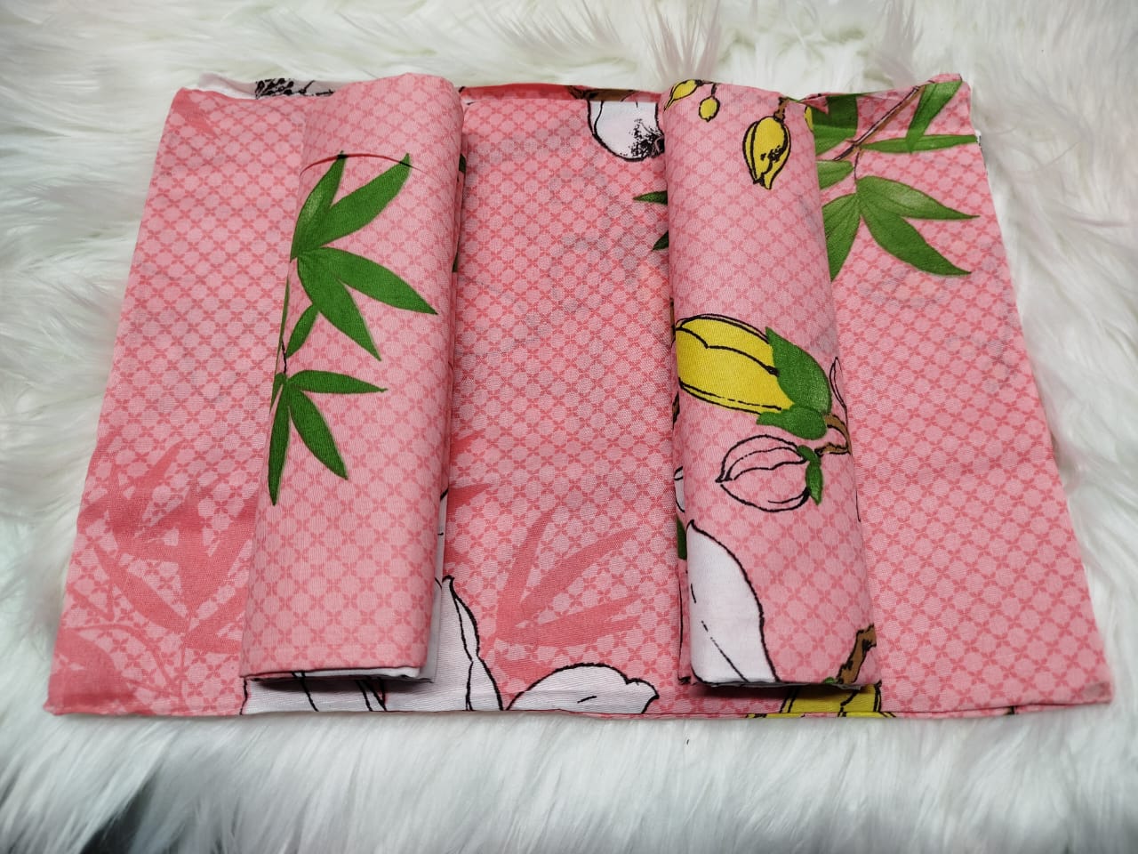 【 Promotion】5x6 Bedsheet Set 4 Pcs (2 Bedsheets & 2 Pillowcases)