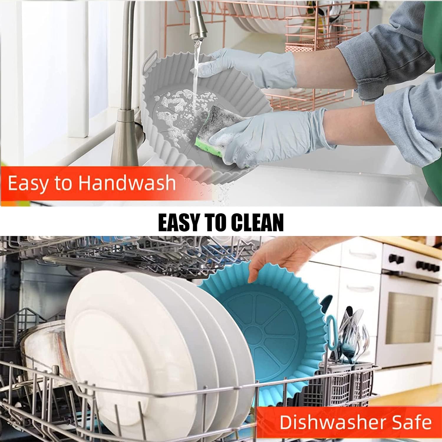 Durable Reusable Silicone Airfryer liners ,airfryer basket,oven accessories