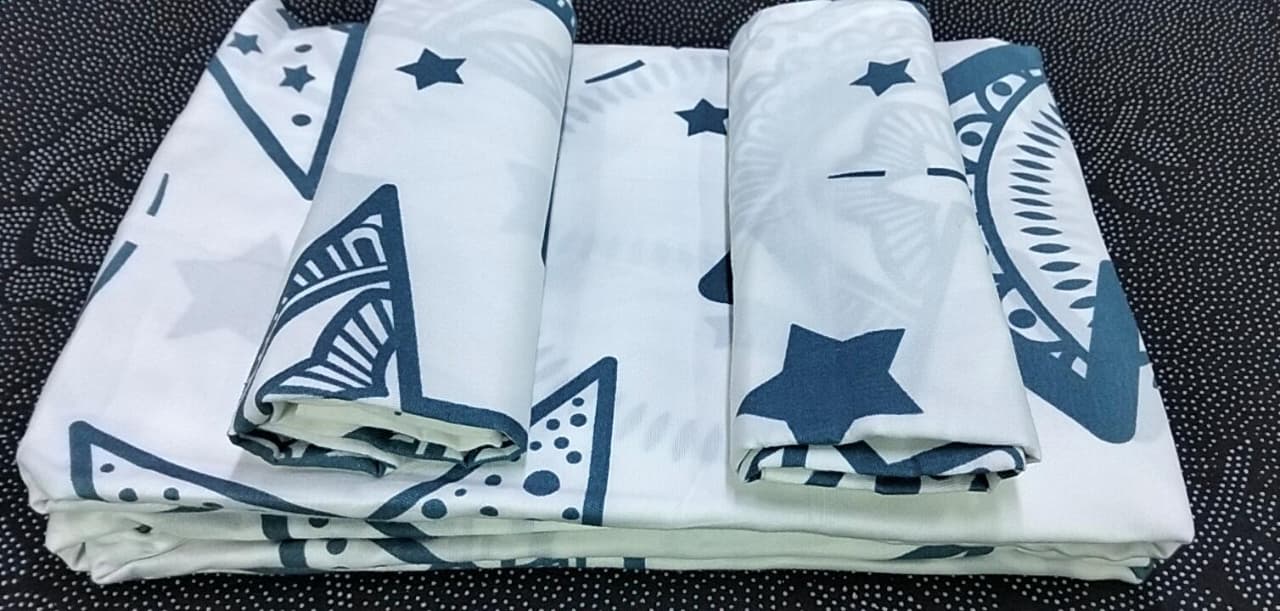 【 Promotion】5x6 Bedsheet Set 4 Pcs (2 Bedsheets & 2 Pillowcases)