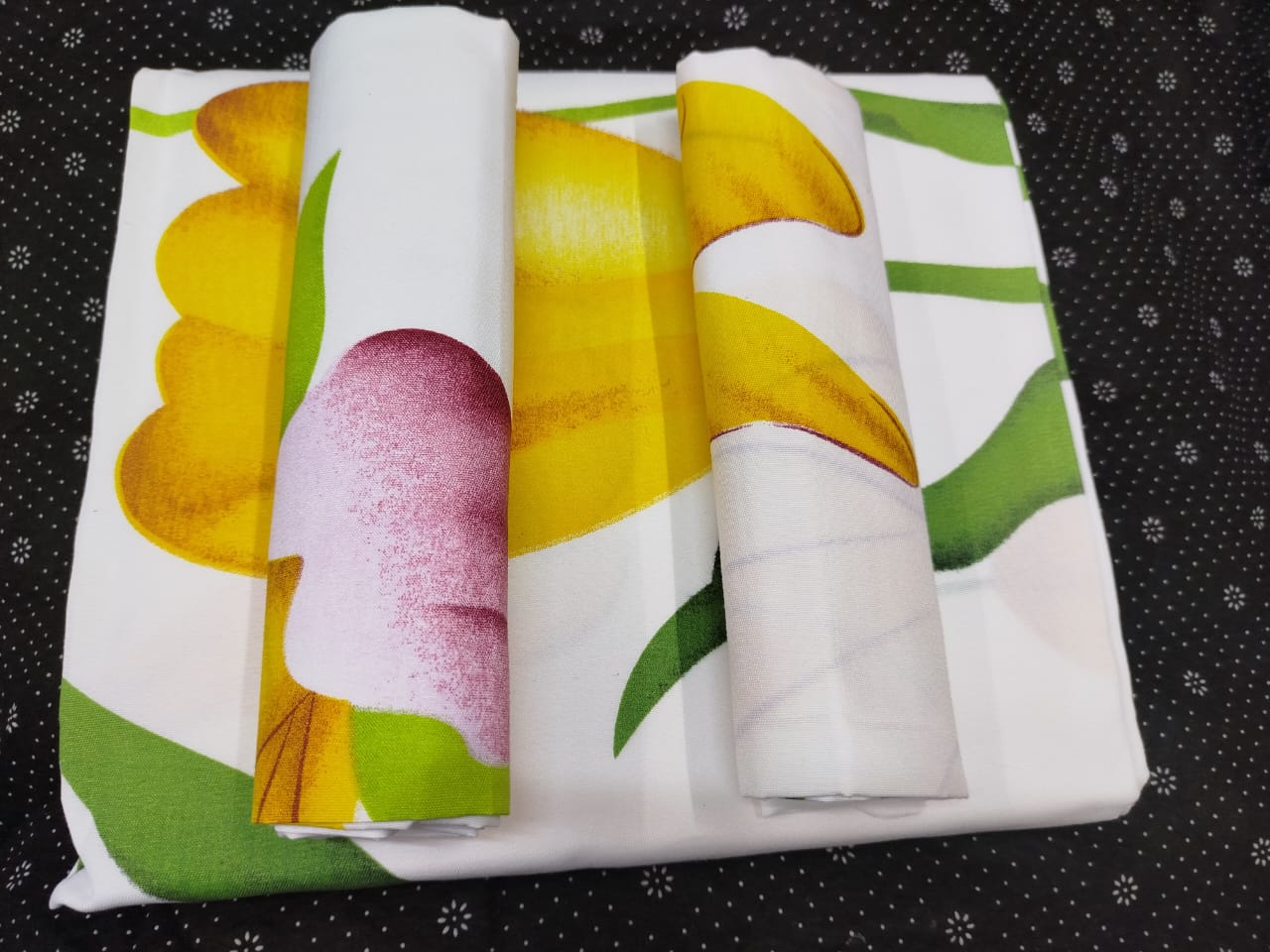 【 Promotion】5x6 Bedsheet Set 4 Pcs (2 Bedsheets & 2 Pillowcases)