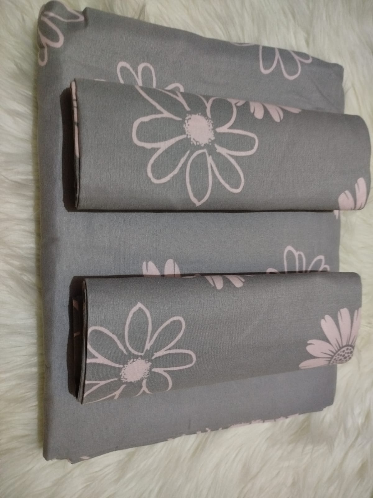 【 Promotion】5x6 Bedsheet Set 4 Pcs (2 Bedsheets & 2 Pillowcases)