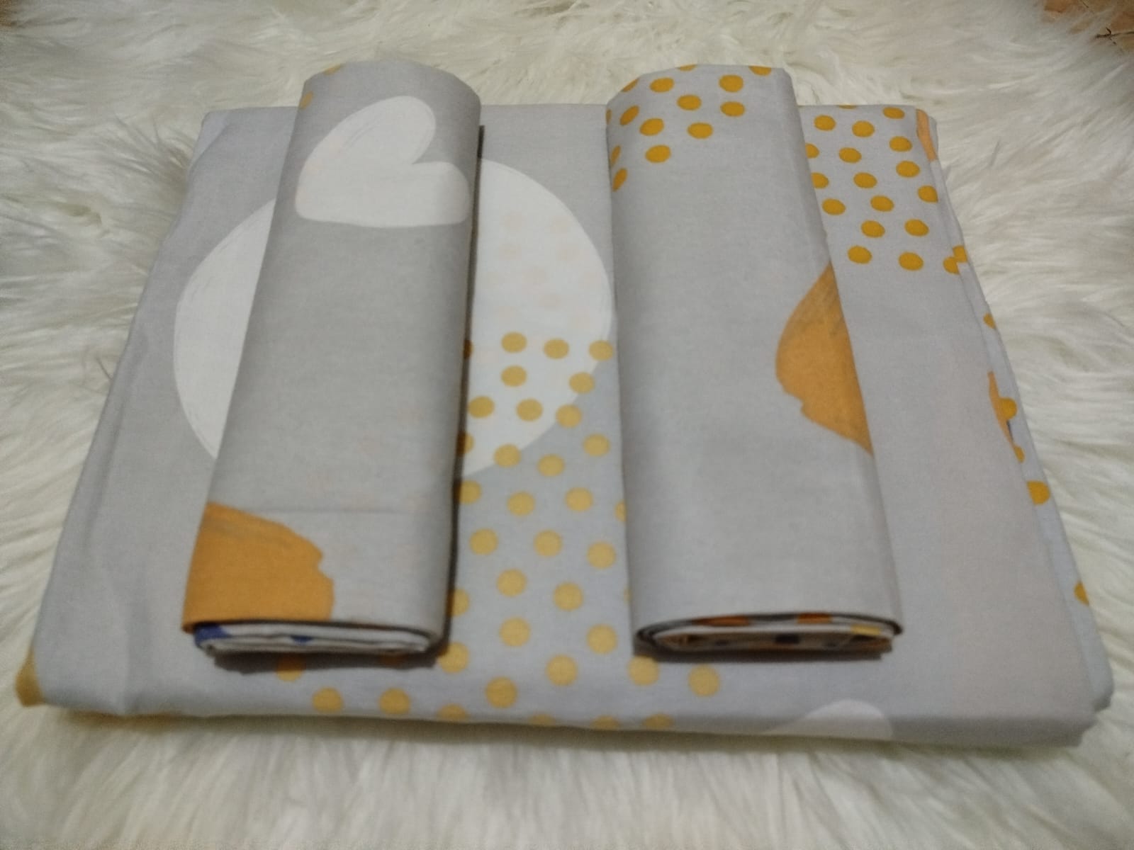 【 Promotion】5x6 Bedsheet Set 4 Pcs (2 Bedsheets & 2 Pillowcases)