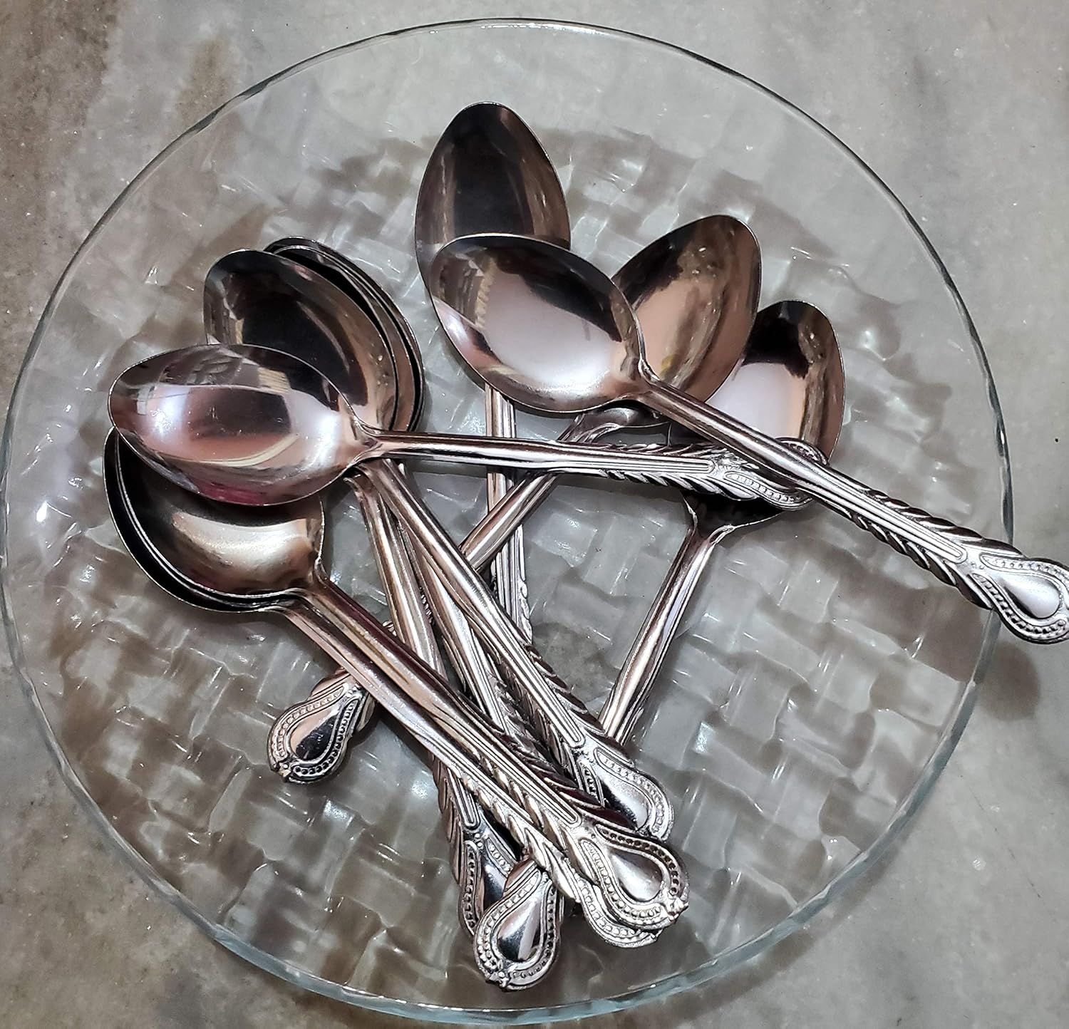 12-Piece Stainless Steel Dinner Spoon Set – Durable, Rust-Resistant Cutlery for Home, Restaurants, or Events