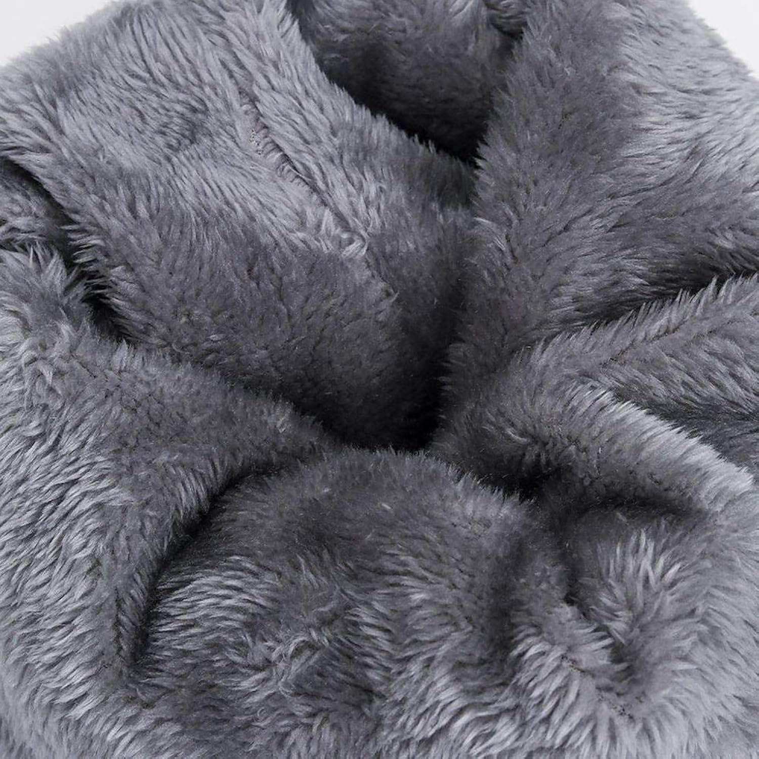 Mens Womens Winter Beanie Hat Scarf Set Warm Knit Hat Thick Fleece Lined Winter Cap Neck Warmer for Both Men and Women