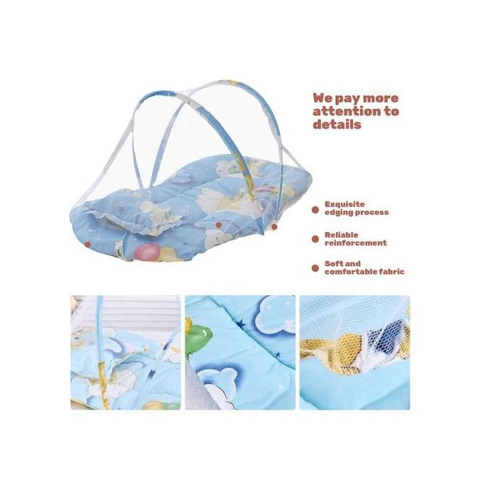 Washable Baby Folding Mosquito Net Baby Bed, Baby Mosquito Net Bed, Portable Travel Folding Baby Crib, Newborn Bed with Mosquito Net for Babies Foldable Baby Beach Tent for 0-3 Years Baby Mosquito Net