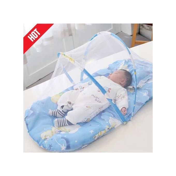 Washable Baby Folding Mosquito Net Baby Bed, Baby Mosquito Net Bed, Portable Travel Folding Baby Crib, Newborn Bed with Mosquito Net for Babies Foldable Baby Beach Tent for 0-3 Years Baby Mosquito Net
