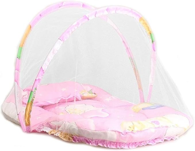Washable Baby Folding Mosquito Net Baby Bed, Baby Mosquito Net Bed, Portable Travel Folding Baby Crib, Newborn Bed with Mosquito Net for Babies Foldable Baby Beach Tent for 0-3 Years Baby Mosquito Net