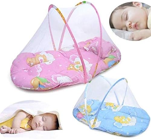 Washable Baby Folding Mosquito Net Baby Bed, Baby Mosquito Net Bed, Portable Travel Folding Baby Crib, Newborn Bed with Mosquito Net for Babies Foldable Baby Beach Tent for 0-3 Years Baby Mosquito Net