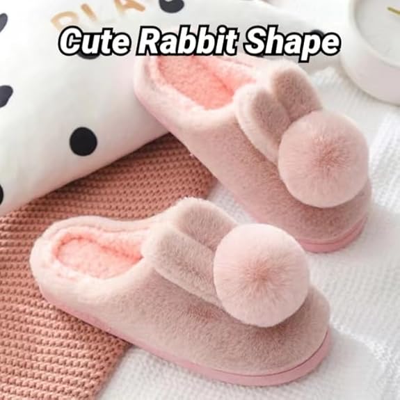 FASHION & ELEGANT: Breathable warm soft plush along with trendy faux fur design makes these womens slippers stylish and practical. Easily slides in whenever you want your feet relaxed. They match well