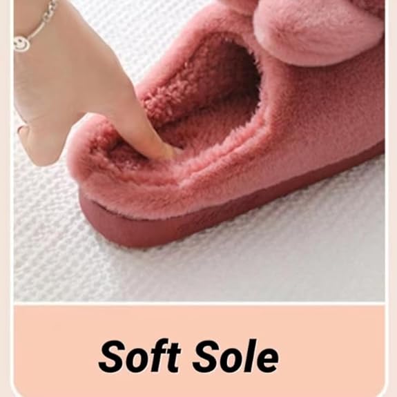 FASHION & ELEGANT: Breathable warm soft plush along with trendy faux fur design makes these womens slippers stylish and practical. Easily slides in whenever you want your feet relaxed. They match well
