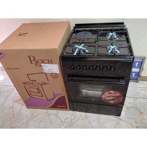 Roch 60X60 3 Gas + 1 Electric Standing gas cooker - With Electric Oven