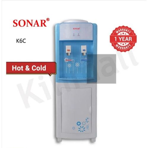 Sonar K6C Hot And Cold Water Dispenser Hot and Cold Water Dispenser Household Applicance K6C White and Blue as picture