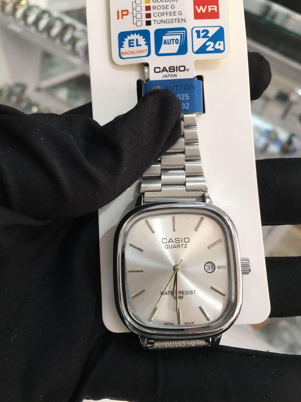 Men's Casio Watch Gold Black Silver
