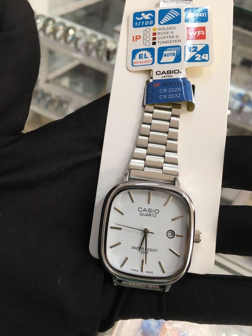 Men's Casio Watch Gold Black Silver