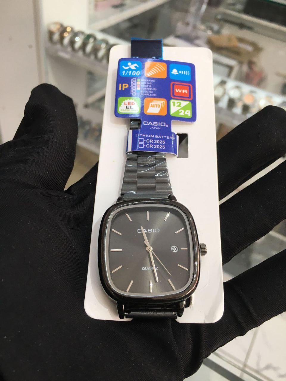 Men's Casio Watch Gold Black Silver