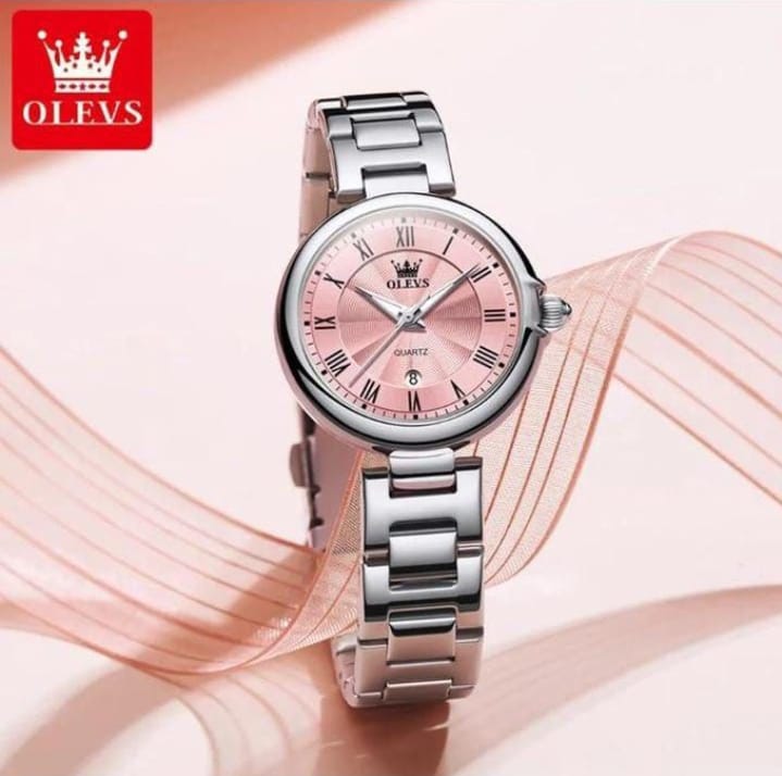 Olevs 5608 Quartz Watch For Women Roman Date Display