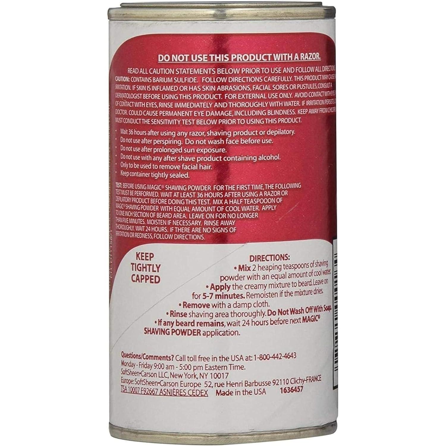 Magic Shaving Powder for Extra Strength Shaving Stops Razor Bumps,Exfoliate Shaved Area,Easy To Use