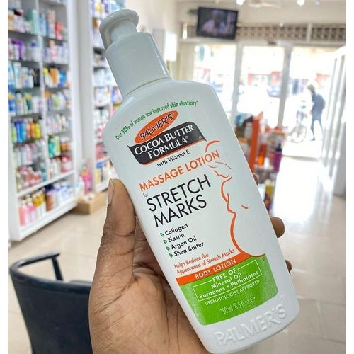 Palmer's Cocoa Butter Formula Massage Lotion For Stretch Marks, Pregnancy Skin Care Belly Cream Weight Fluctuation with Collagen, Elastin, Argan OIl and Shea Butter 250ml
