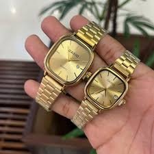 Men's Casio Watch Gold Black Silver