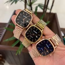 Men's Casio Watch Gold Black Silver