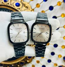 Men's Casio Watch Gold Black Silver