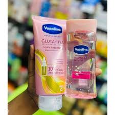 Vaseline Daily Brightening Even Tone oil + 330ML Gluta-Hya Dewy Radiance Serum Burst Lotion