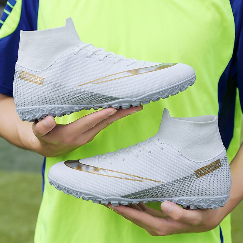 Men Kids Fashion Soccer Shoes Cleats Team Sports Athletic Training TF/FG Turf Football Shoes Outdoor