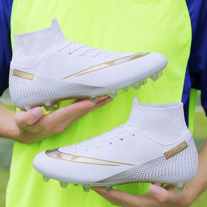 Men Kids Fashion Soccer Shoes Cleats Team Sports Athletic Training TF/FG Turf Football Shoes Outdoor
