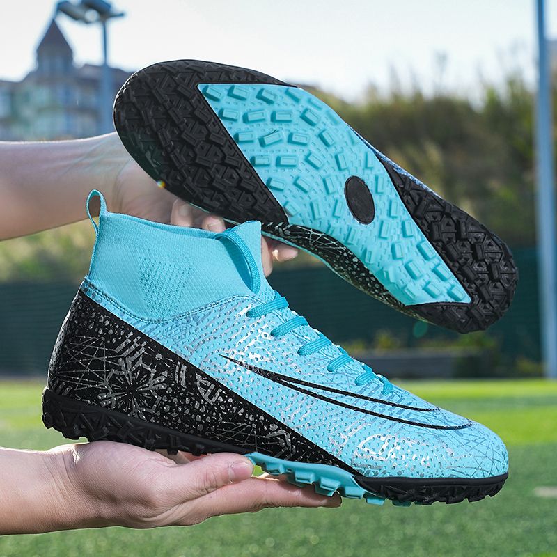 Men Kids Fashion Soccer Shoes Cleats Team Sports Athletic Training TF/FG Turf Football Shoes Outdoor