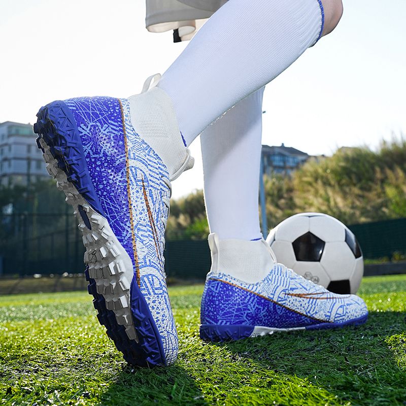 Men Kids Fashion Soccer Shoes Cleats Team Sports Athletic Training TF/FG Turf Football Shoes Outdoor