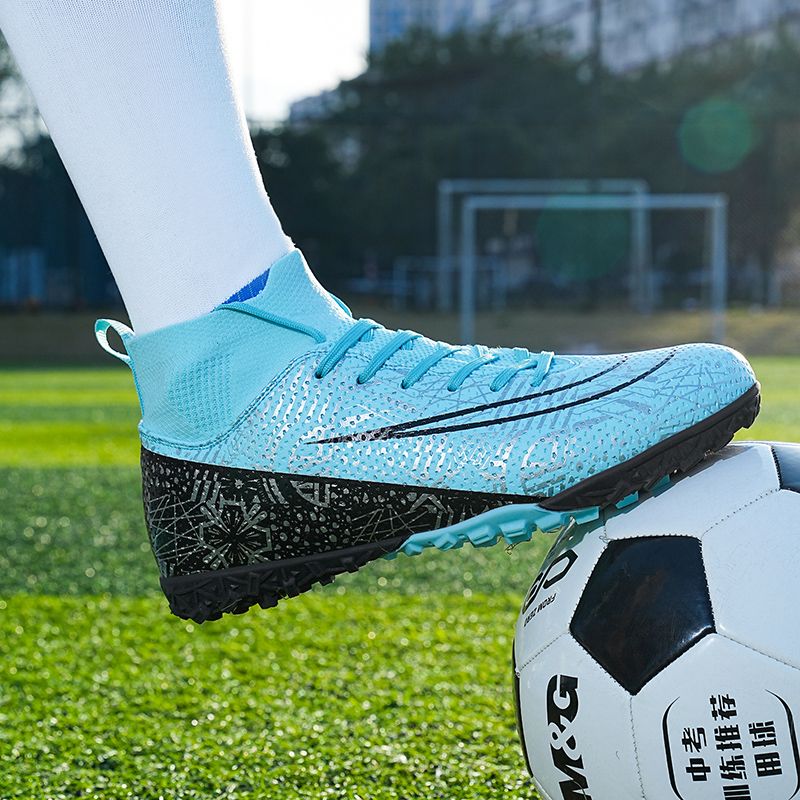 Men Kids Fashion Soccer Shoes Cleats Team Sports Athletic Training TF/FG Turf Football Shoes Outdoor